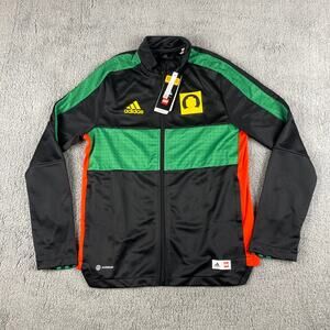Adidas Tiro X Lego Boys Youth Large Black/Green/Yellow Long Sleeve Zip Up Jacket
